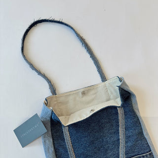 Recycled Denim Tote - Small - amandenimes - Recycled Denim Tote - Small -