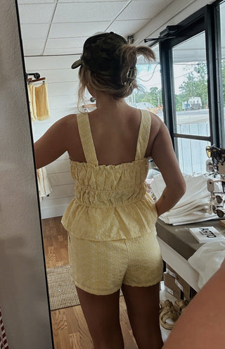 The Sunny Side Drawstring Shorts - amandenimes - The Sunny Side Drawstring Shorts -