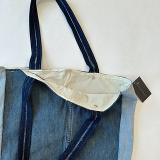 Recycled Denim Tote - Medium - amandenimes - Recycled Denim Tote - Medium -