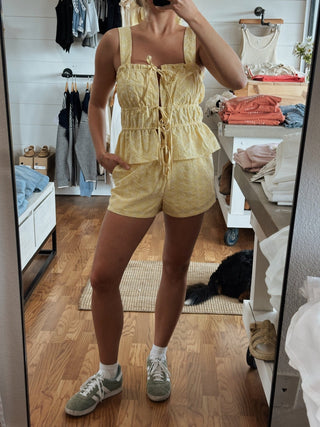 The Sunny Side Drawstring Shorts - amandenimes - The Sunny Side Drawstring Shorts -