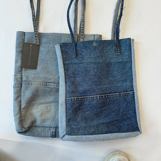 Recycled Denim Tote - Small - amandenimes - Recycled Denim Tote - Small -