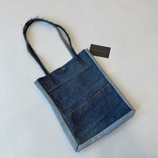 Recycled Denim Tote - Small - amandenimes - Recycled Denim Tote - Small -