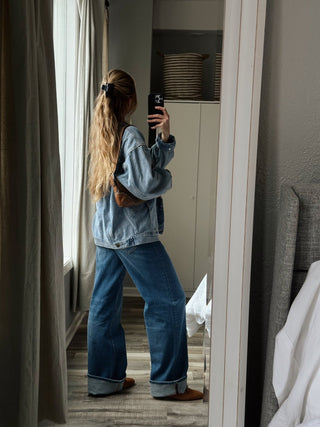 High Rise Cuffed Denim Jeans - amandenimes - High Rise Cuffed Denim Jeans -
