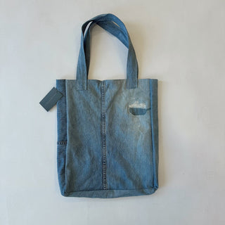 Recycled Denim Tote - Medium - amandenimes - Recycled Denim Tote - Medium -