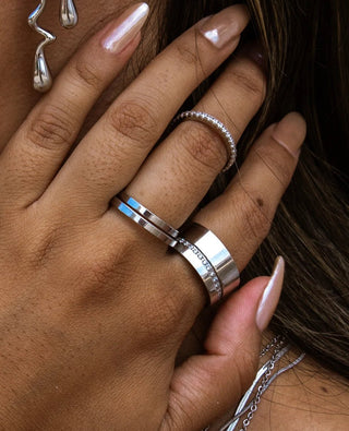 Staple Ring - Silver - amandenimes - Staple Ring - Silver -