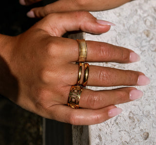 Oceania Ring - Gold - amandenimes - Oceania Ring - Gold -