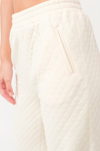 Butter Yellow Quilted Lounge Set - Top - amandenimes - Butter Yellow Quilted Lounge Set - Top -