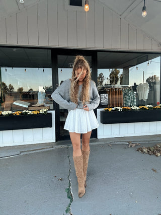 Suede Knee High Boots - amandenimes - Suede Knee High Boots -