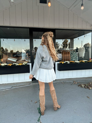 Suede Knee High Boots - amandenimes - Suede Knee High Boots -