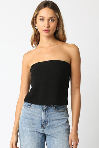Tube Top - Black - amandenimes - Tube Top - Black -