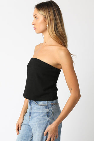 Tube Top - Black - amandenimes - Tube Top - Black -