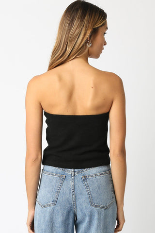 Tube Top - Black - amandenimes - Tube Top - Black -