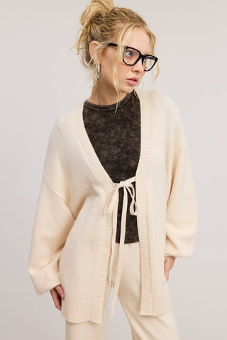 The Sydney Knit Pant - Ecru - amandenimes - The Sydney Knit Pant - Ecru -