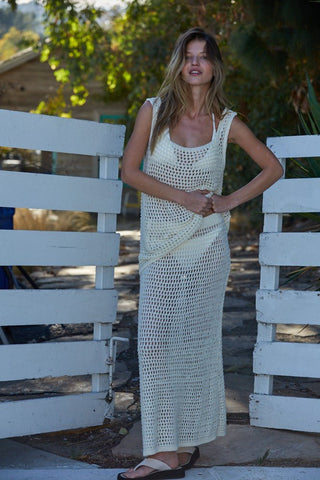 Cabo Open Knit Maxi Skirt - amandenimes - Cabo Open Knit Maxi Skirt -