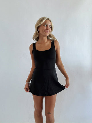 Black Active Mini Dress -