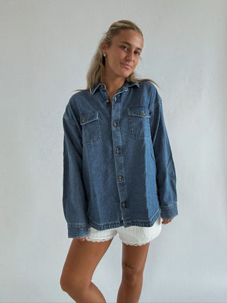 Fadeaway Denim Shacket -
