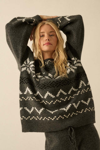 The Alpine Sweater - Charcoal -