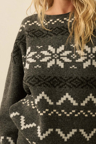 The Alpine Sweater - Charcoal -