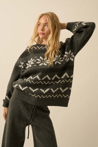 The Alpine Sweater - Charcoal -