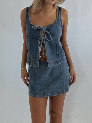 The Denim Mini Skirt -