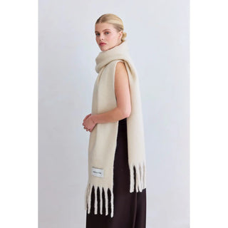 The Recycled Scarf - Pebble Beige -