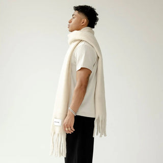 The Recycled Scarf - Pebble Beige -