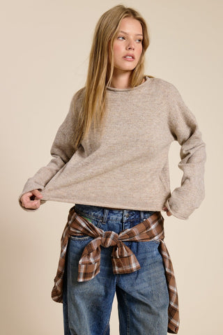 The Staple Crew Neck Sweater - Cappuccino -