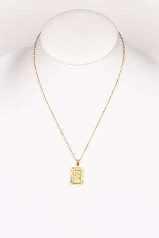 Initial Necklace - amandenimes - Initial Necklace -