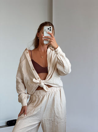 Wanderer Woven Button Down - Dove