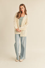 Load image into Gallery viewer, Ivory Cable Knit Cardigan
