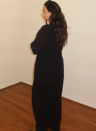 The Black Maxi Cardigan