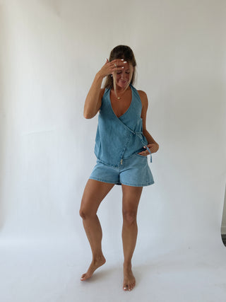 Lyla Saltwashed Halter Top