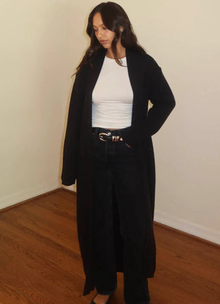 The Black Maxi Cardigan