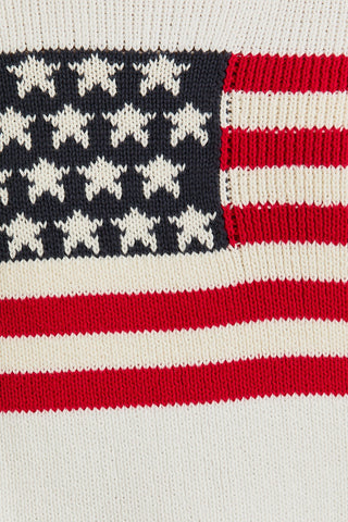 USA Oversized Sweater - White