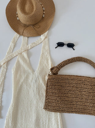 Straw Hand Bag - amandenimes - Straw Hand Bag - 