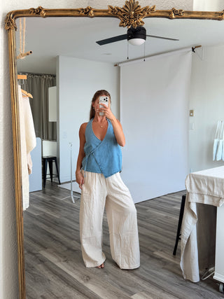 Lyla Saltwashed Halter Top
