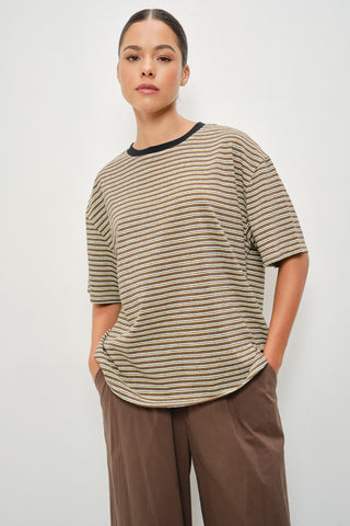Mia Striped Oversized Tee