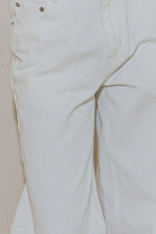 White Straight Leg Jeans