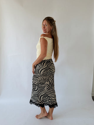 Essential Off Shoulder Top - Butter Yellow