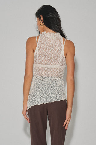 Asymmetrical Lace Top