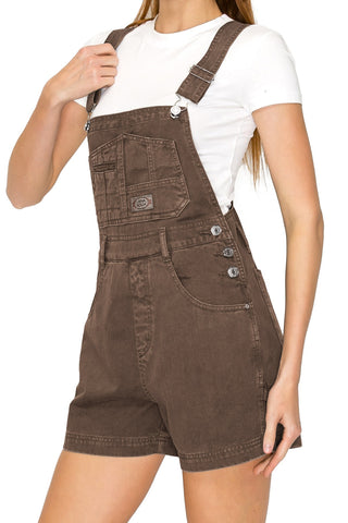 Short Overalls- Brown