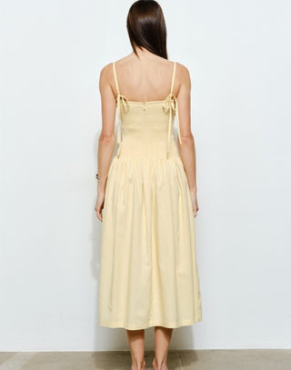 Butter yellow midi dress - amandenimes - Butter yellow midi dress - 