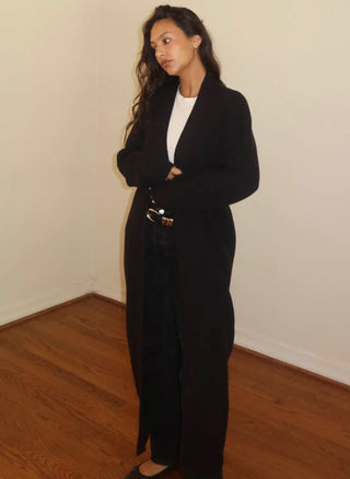 The Black Maxi Cardigan