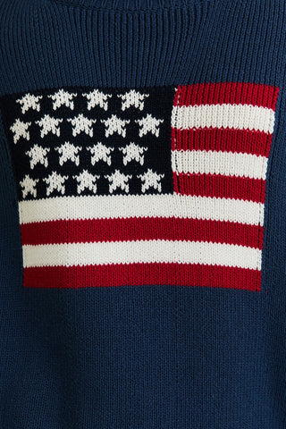 USA Oversized Sweater - Navy