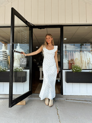 The Garden Party Maxi Dress - White