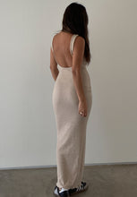 Load image into Gallery viewer, Open back knit dress - beige
