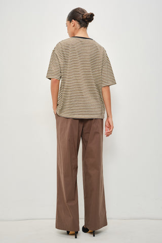 Mia Striped Oversized Tee