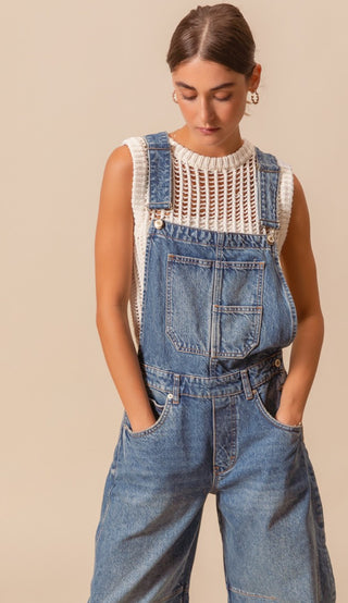 Barrel Jean Overalls