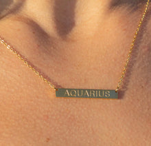 Load image into Gallery viewer, Zodiac Bar Necklace
