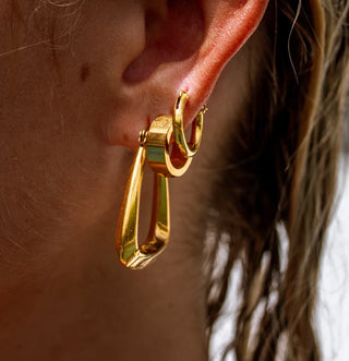 Staple Small Hoops- Gold